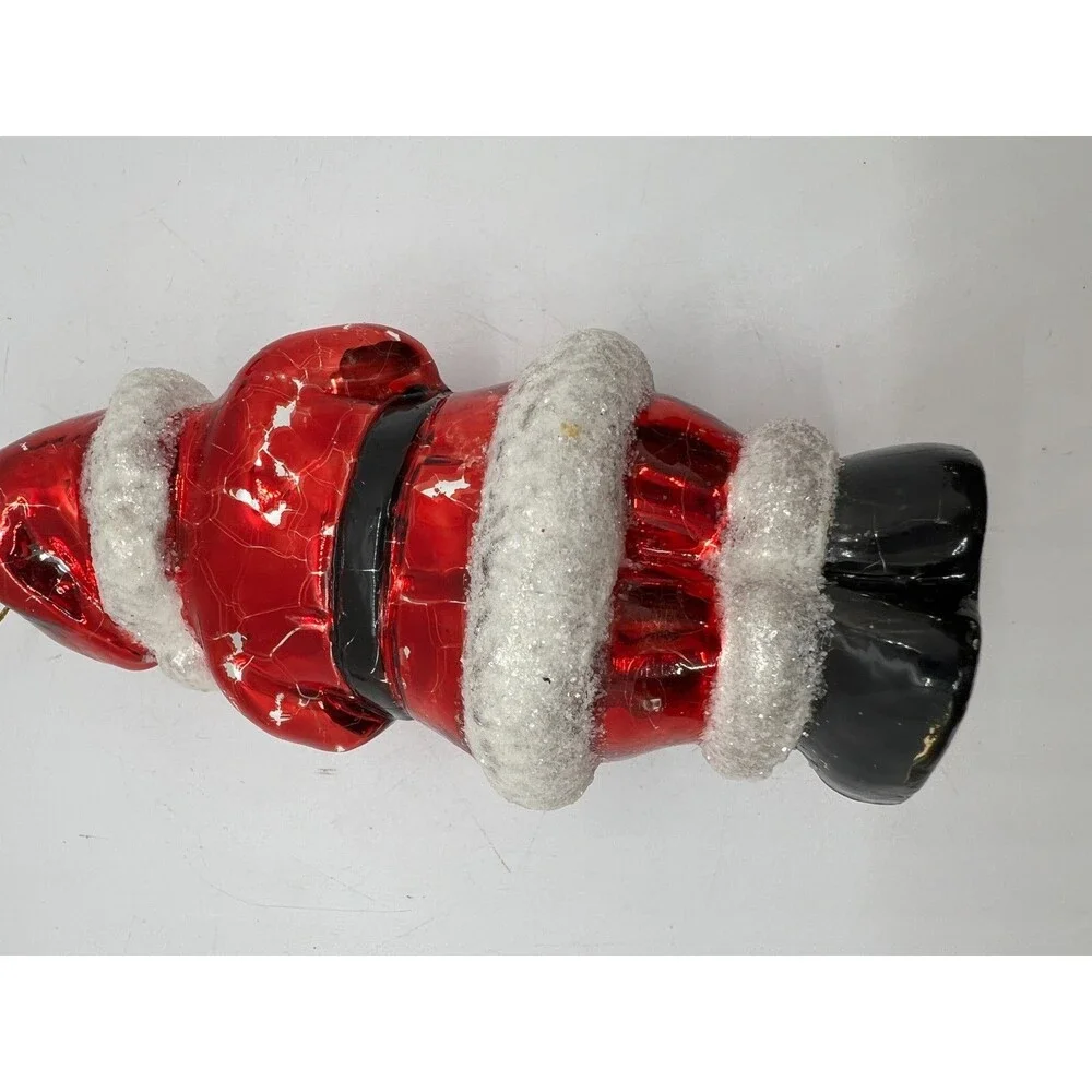 vintage Santa Blown Glass Christmas Tree Ornament 6